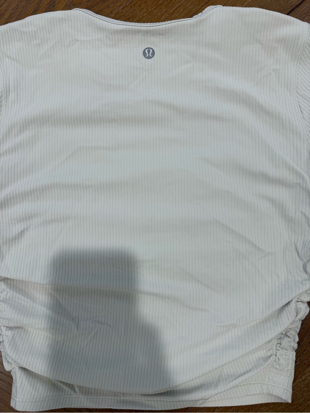 lululemon athletica Women's Ribbed Long-Sleeve Crop Top - Cream - Picture 2 of 2